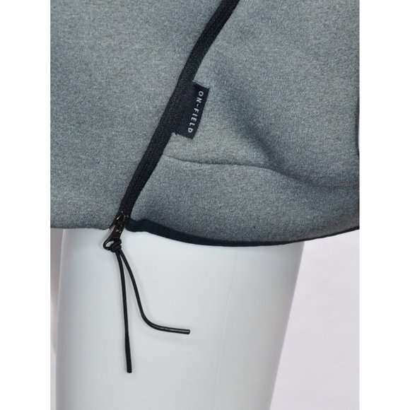 Nike On-Field Short Sleeve Funnel Neck Hoodie Gray Embroidered Butterfly Size L - Picture 5 of 8